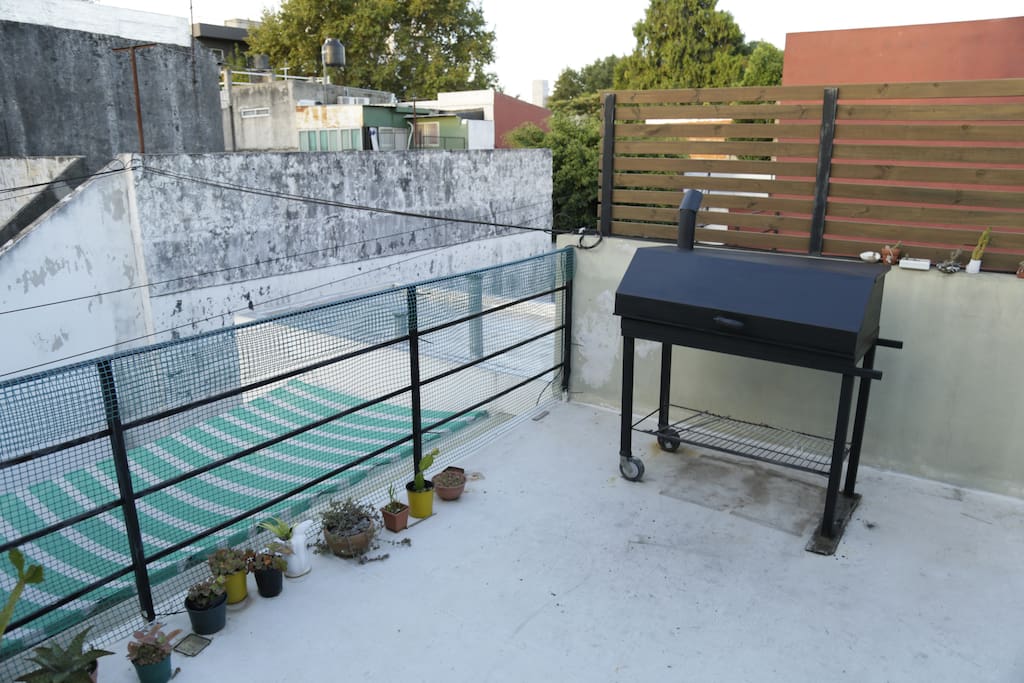 Parrilla en la terraza a cielo abierto