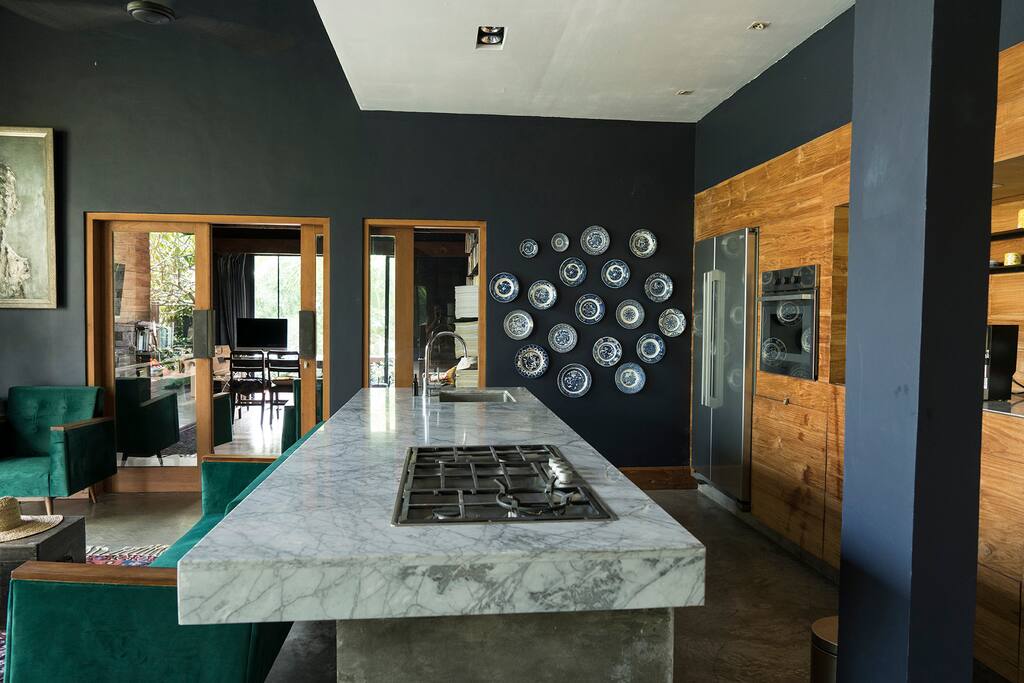 Open plan kitchen