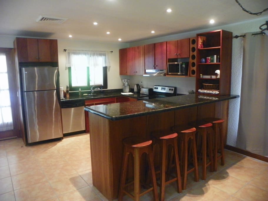 Fully stocked kitchen