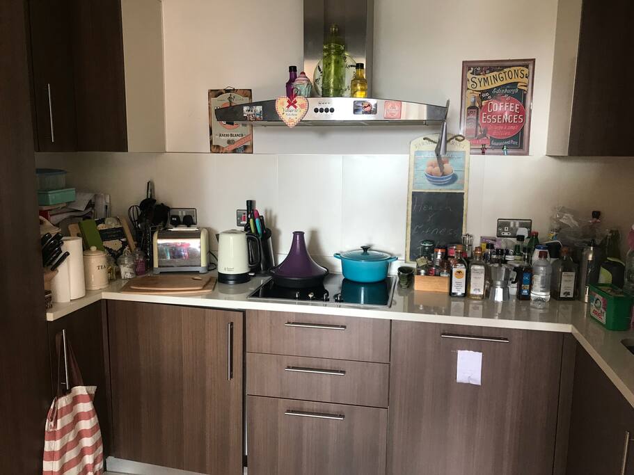 My Kitchen is yours also to use as long as you keep it as tidy as you get it.