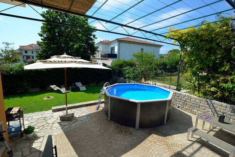 House with a private pool and garden