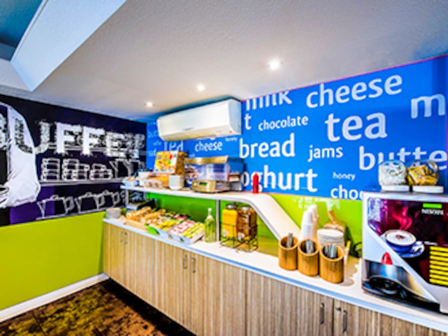 Optional all-you-can-eat breakfast bar