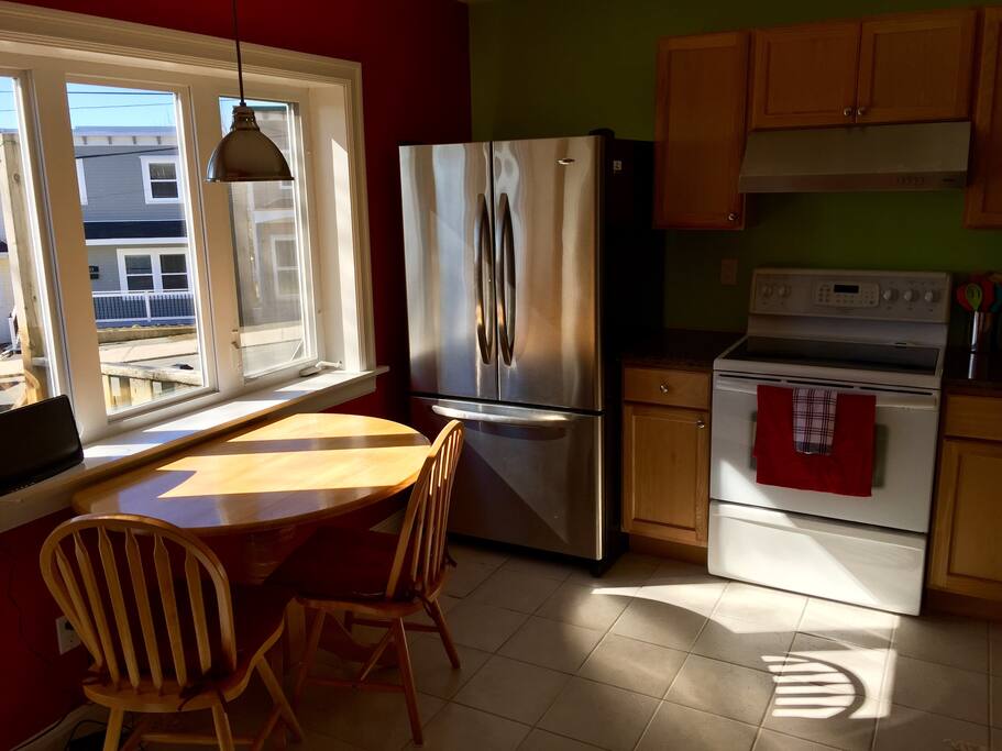 Wake up to bright mornings in the kitchen.
