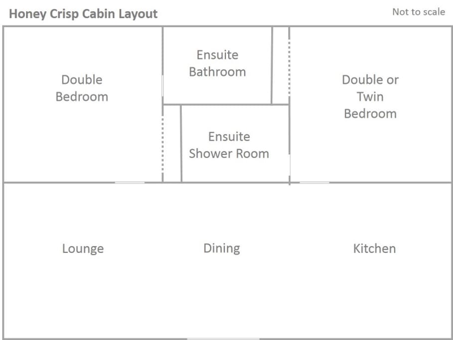 Honey Crisp Cabin layout