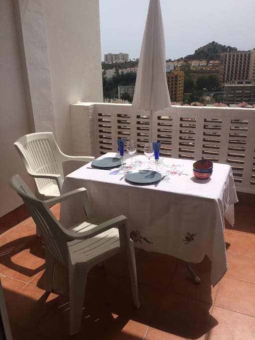 Terrace with view on Benalmadena