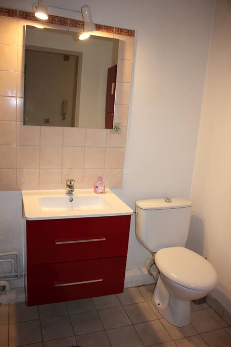 Salle de bain -
rénovée fin 2015.