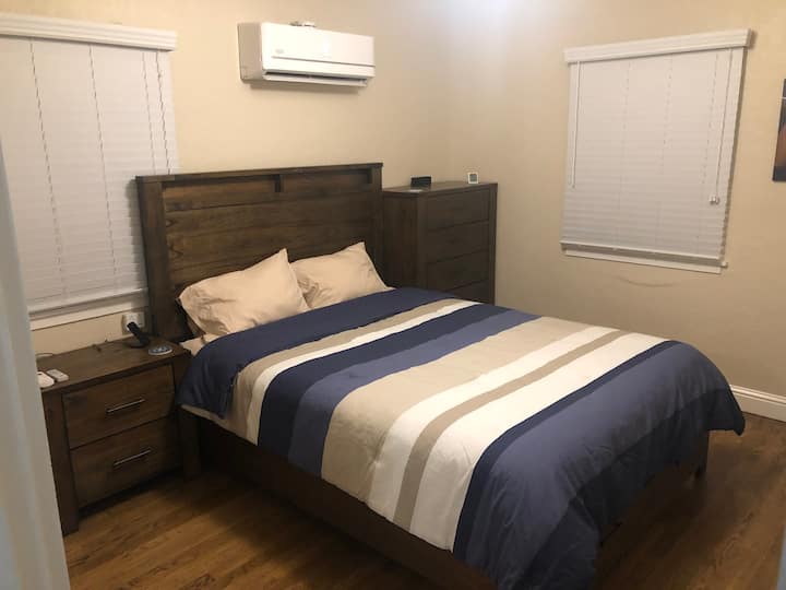 Back bedroom with queen bed