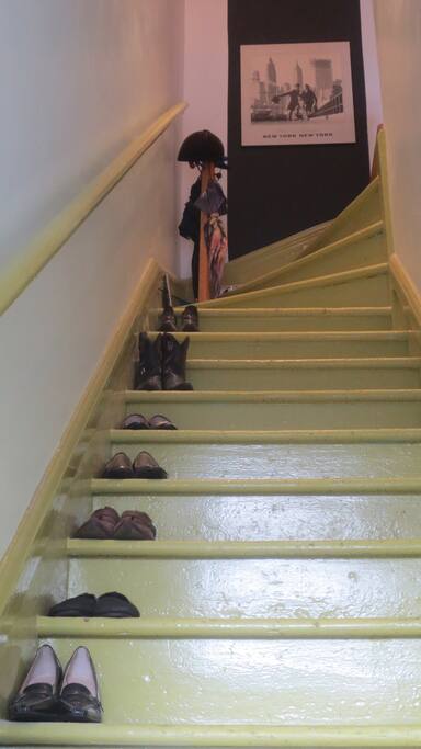 Stairs to the apartment