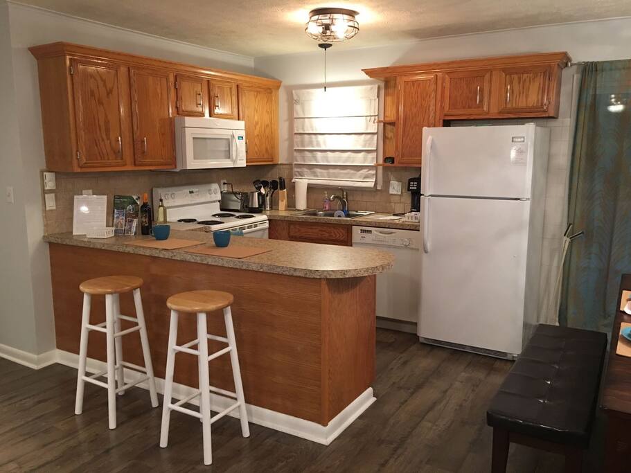 Kitchen with Bar Stools