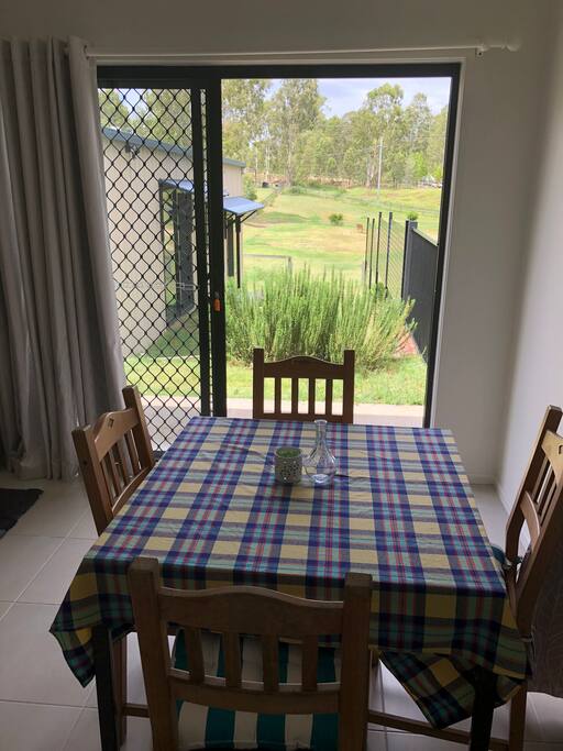 View from the kitchen table.