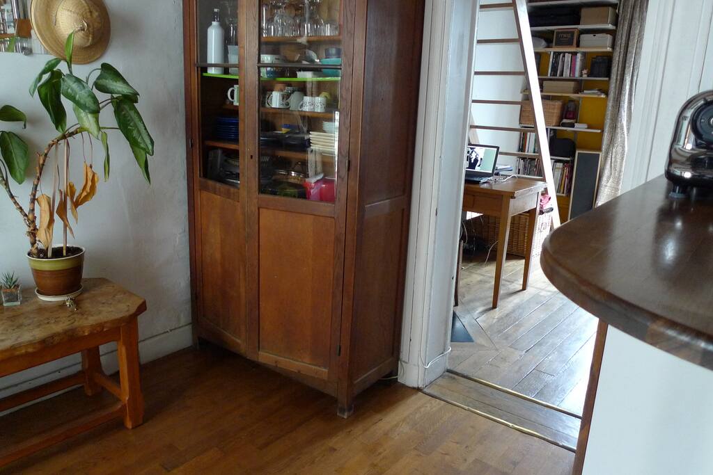 configuration avec la table comme bureau