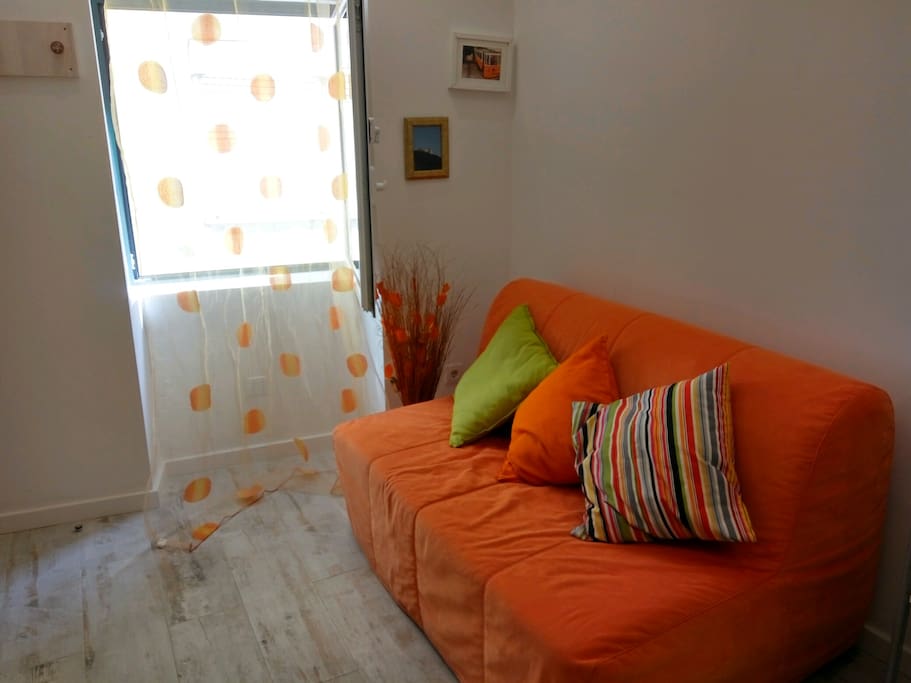 The sofa, to rest your legs at the end of the day!