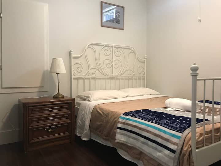Quiet and tidy bedroom.