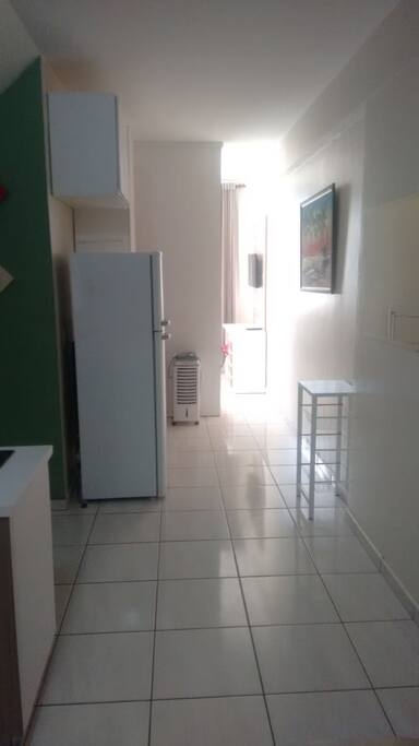 Visão da sala pro quarto