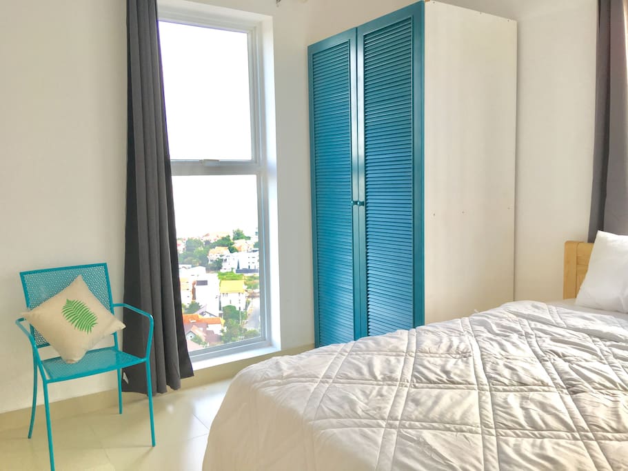 Charming room looking over to the Saigon River.