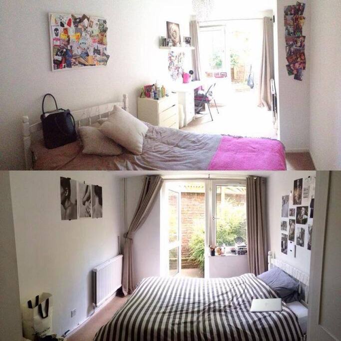 Two large double bedrooms with small terrace