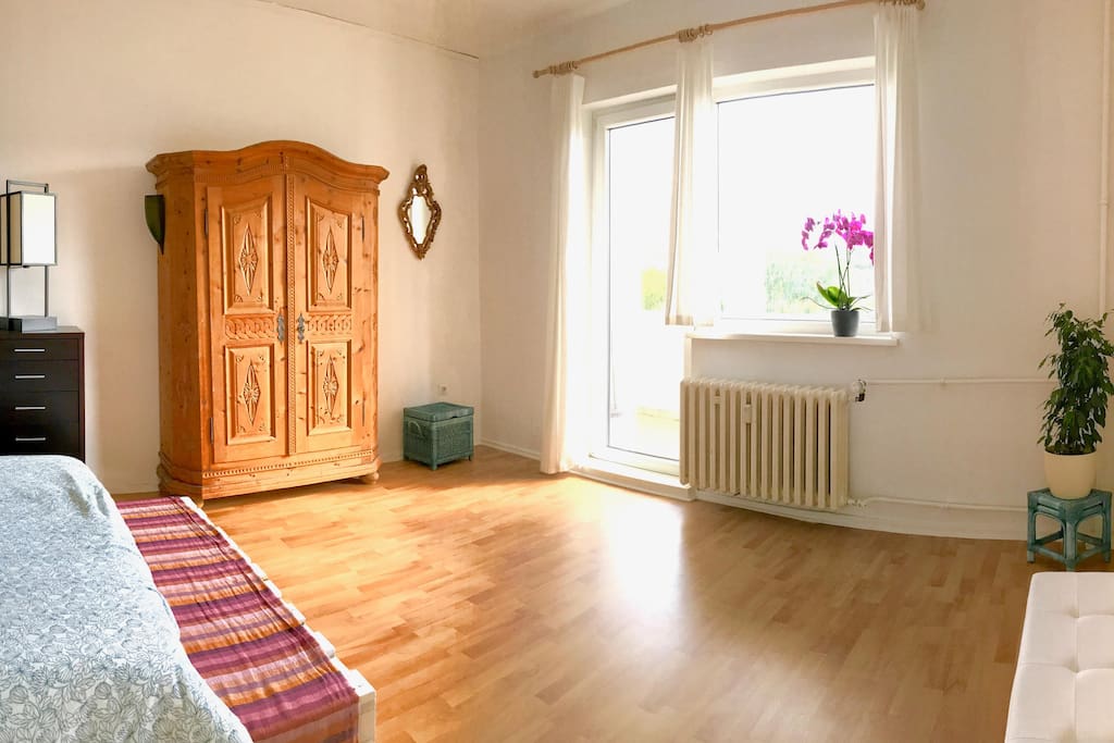 the bedroom