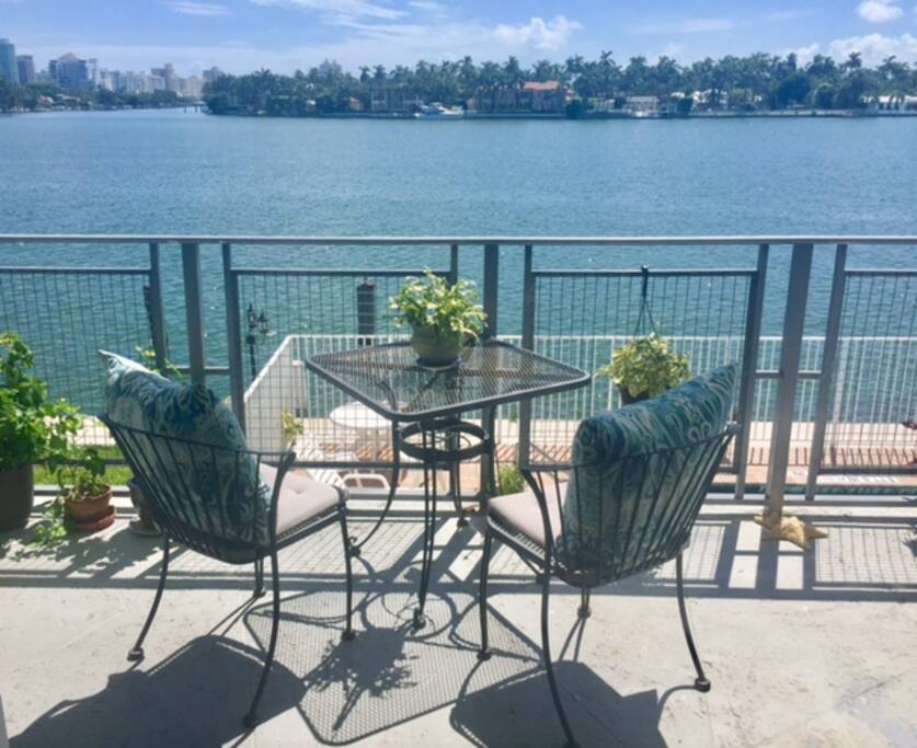 Wonderful view from the balcony.