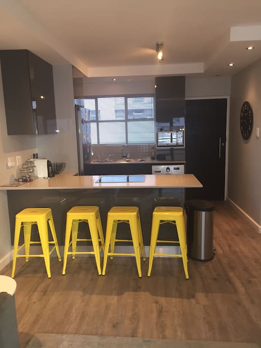 Modern open plan kitchen.