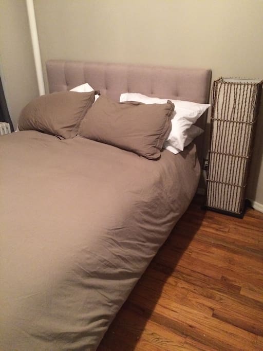 View of Bed and Lamp.