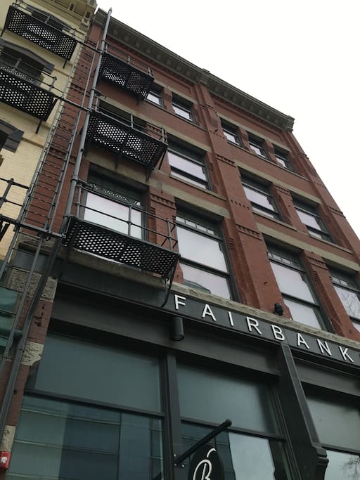 Circa 1889 building was completely renovated into luxury apartments using modern furnishings.