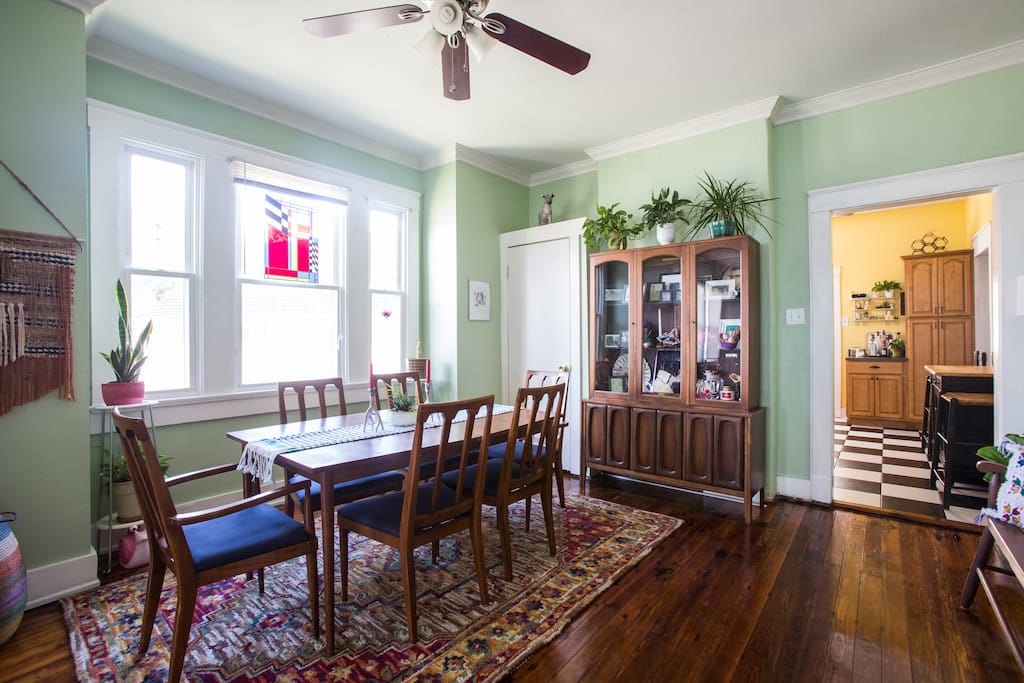 Sunny dining area