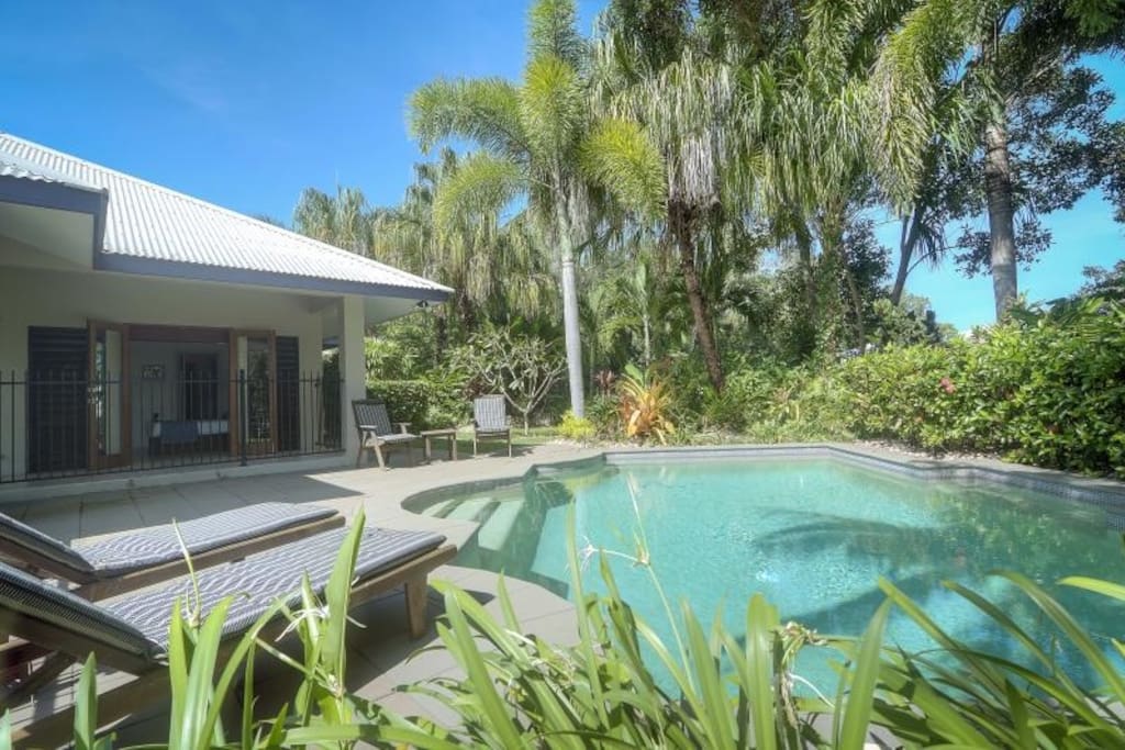 Sunlounges by Pool