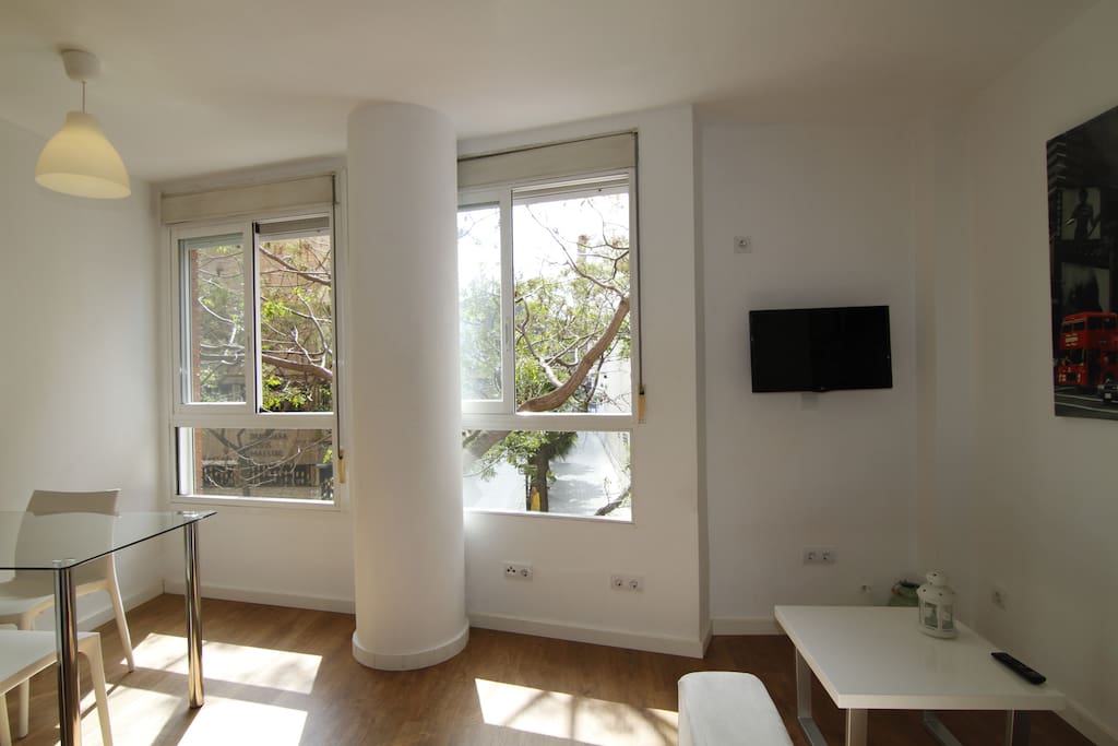 Living room area with plenty of natural deaylight