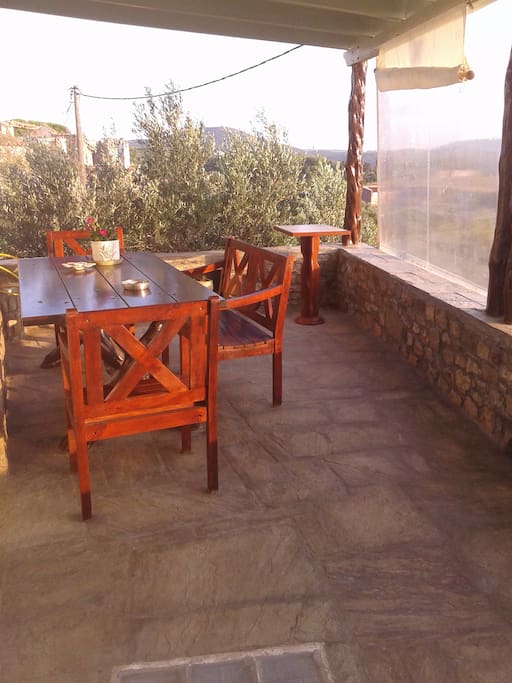 The terrace