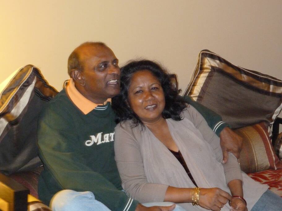 Hosts Ivan and Purnima