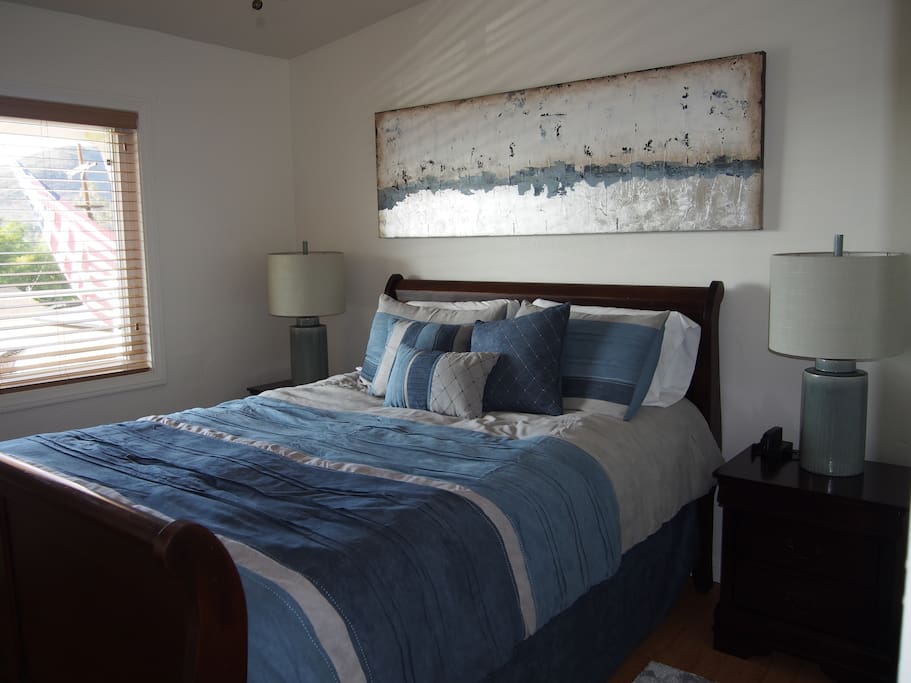 Double plush queen bed