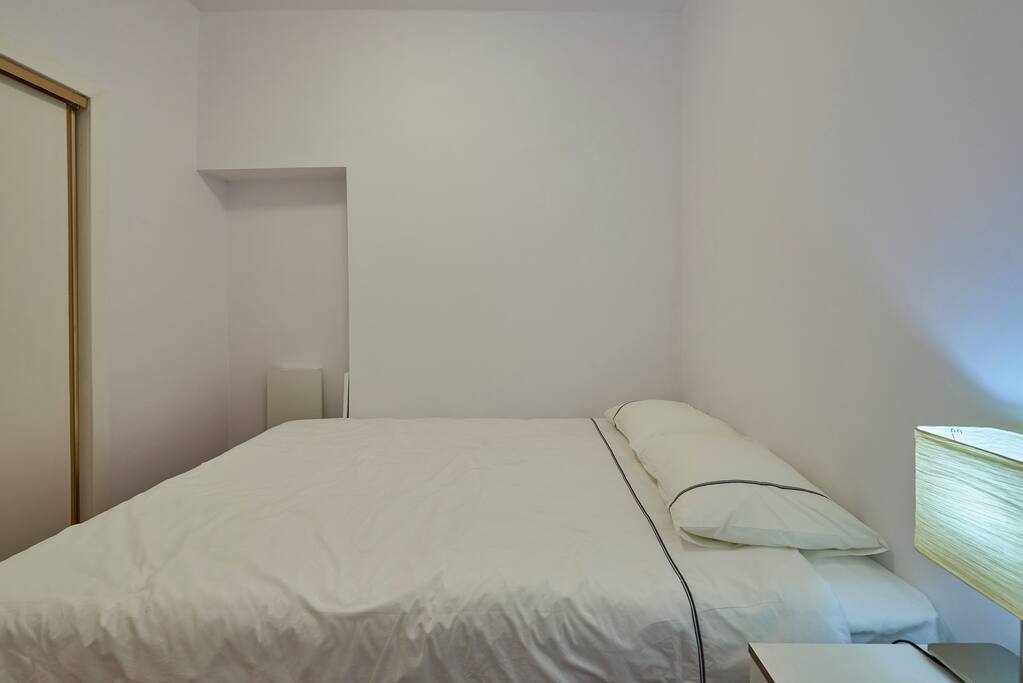One bedroom with big bed