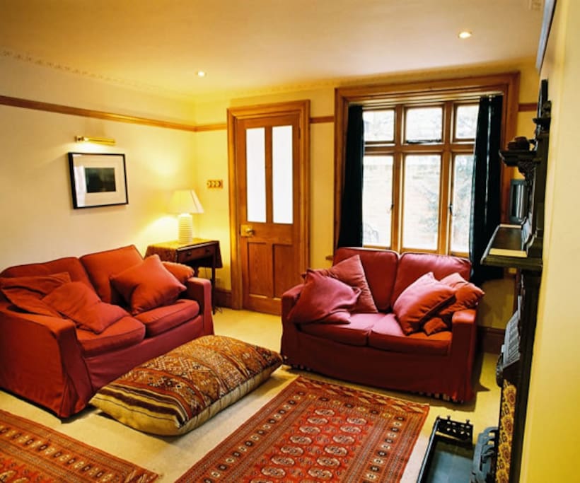 Sitting Room with two single fold down sofa beds