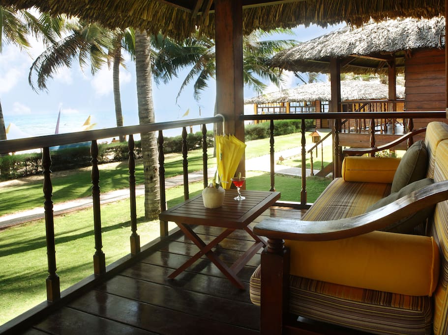 The terrace of your bungalow (location and view may differ)