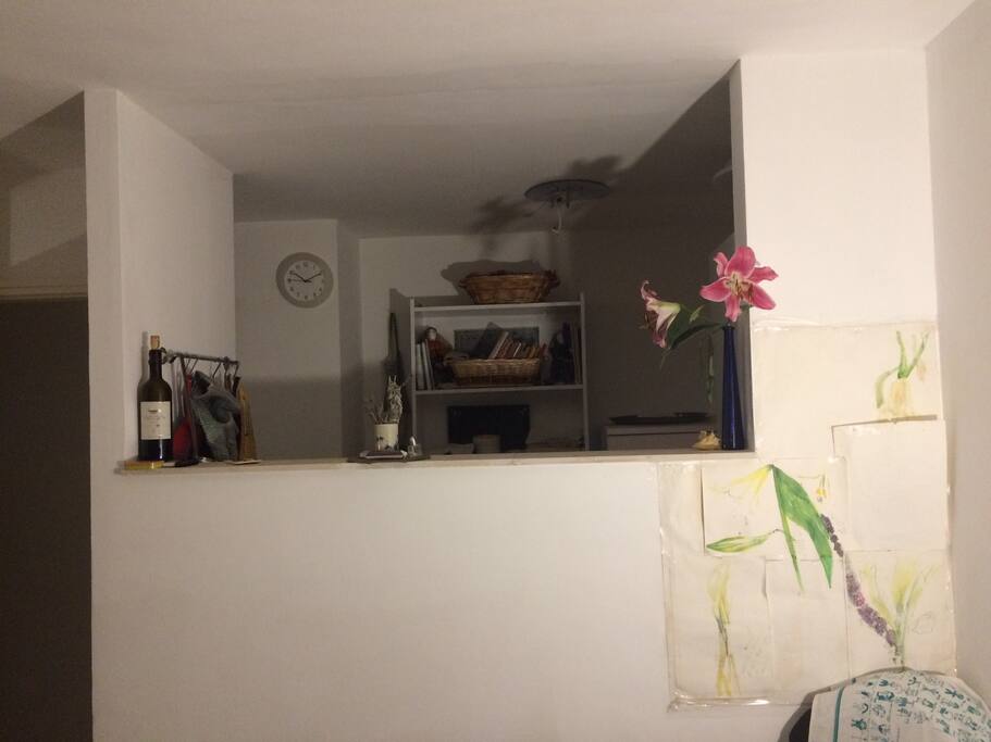 Pass thru window to kitchen
