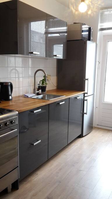 The fully equipped kitchen