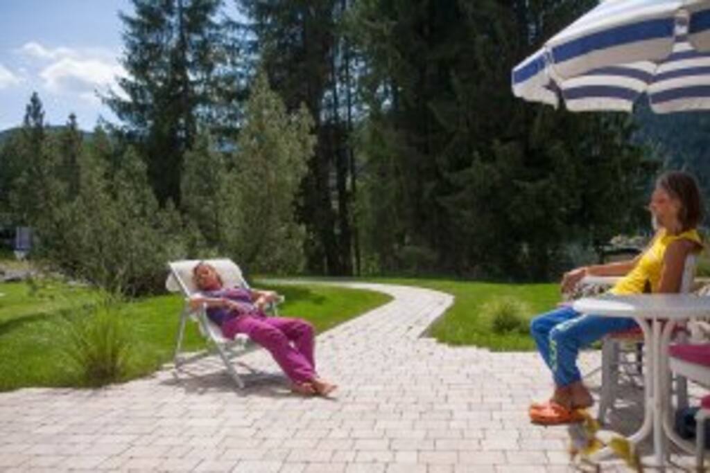 Terasse der Ferienwohnung
