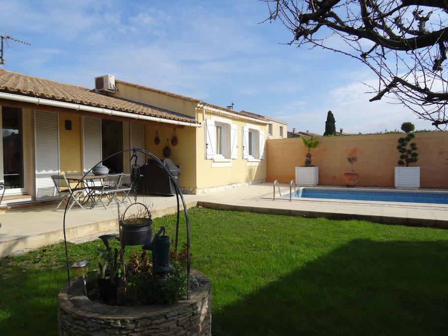 Jardin et piscine