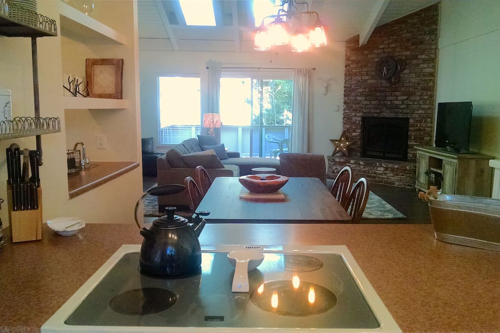View from Kitchen to Living Room