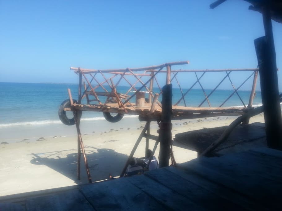 you can sit and read a book, or listen to the local Tanzanian beat...eat fish, drink beer at $1 a bottle...