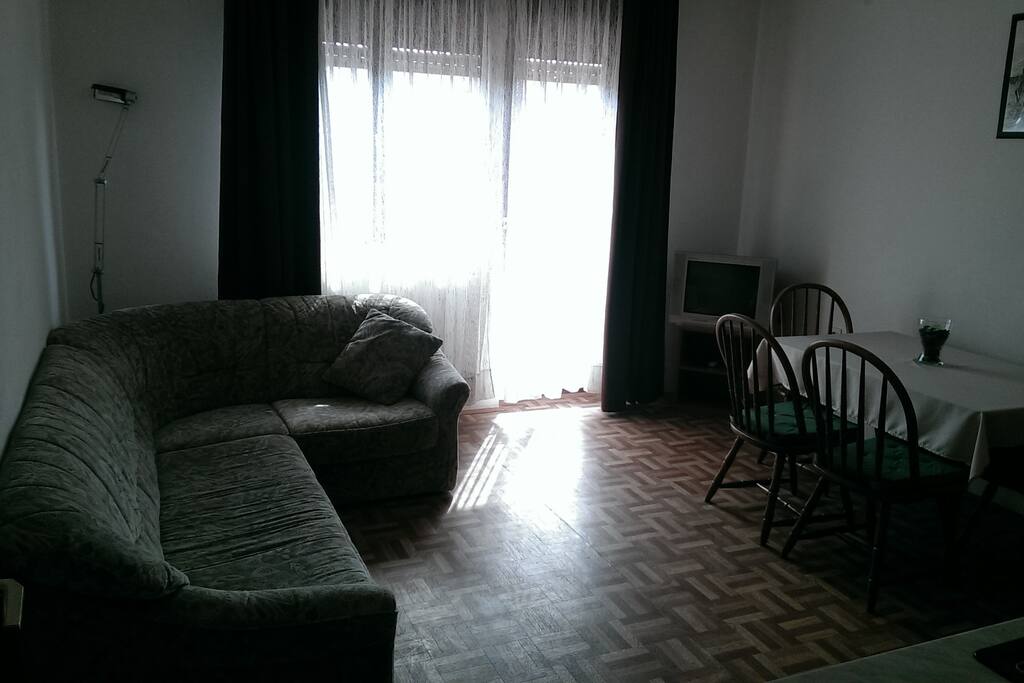 Kitchen and living room