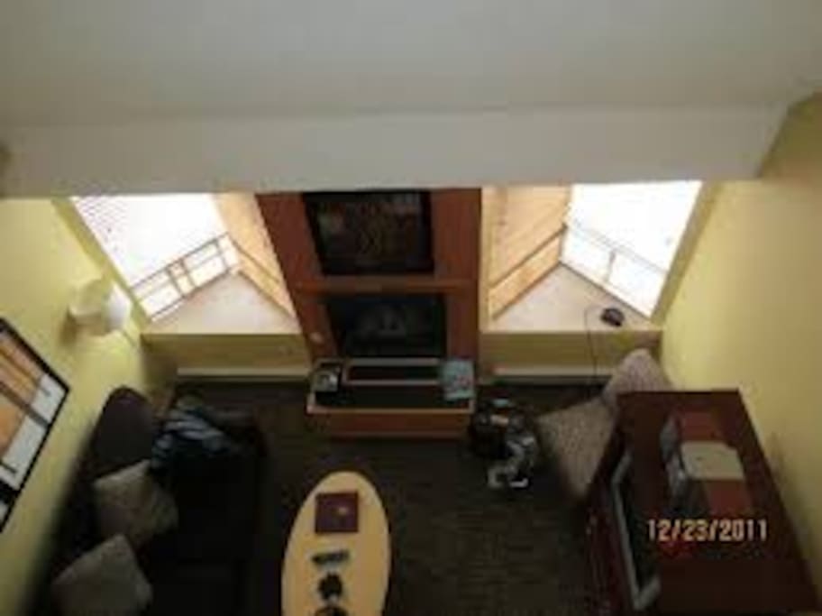 View from the loft bedroom