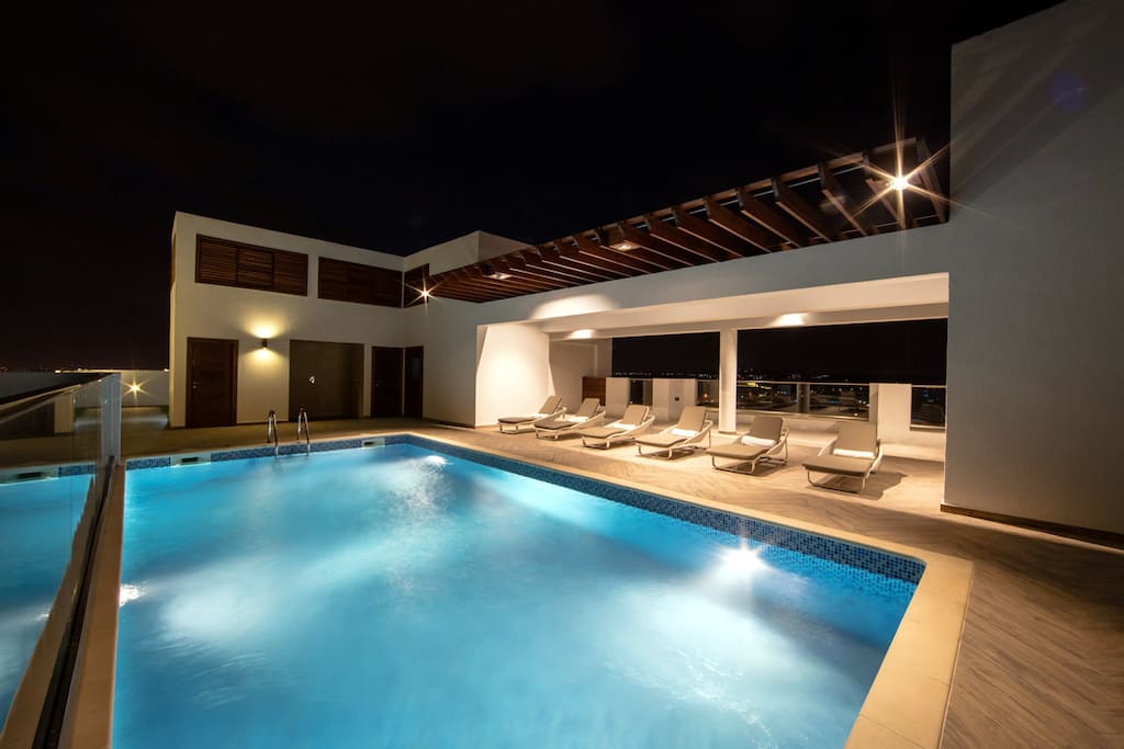 Rooftop swimming pool