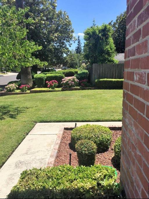 Cute little walk-way to our front door
