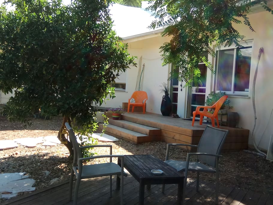 Private entrance and garden