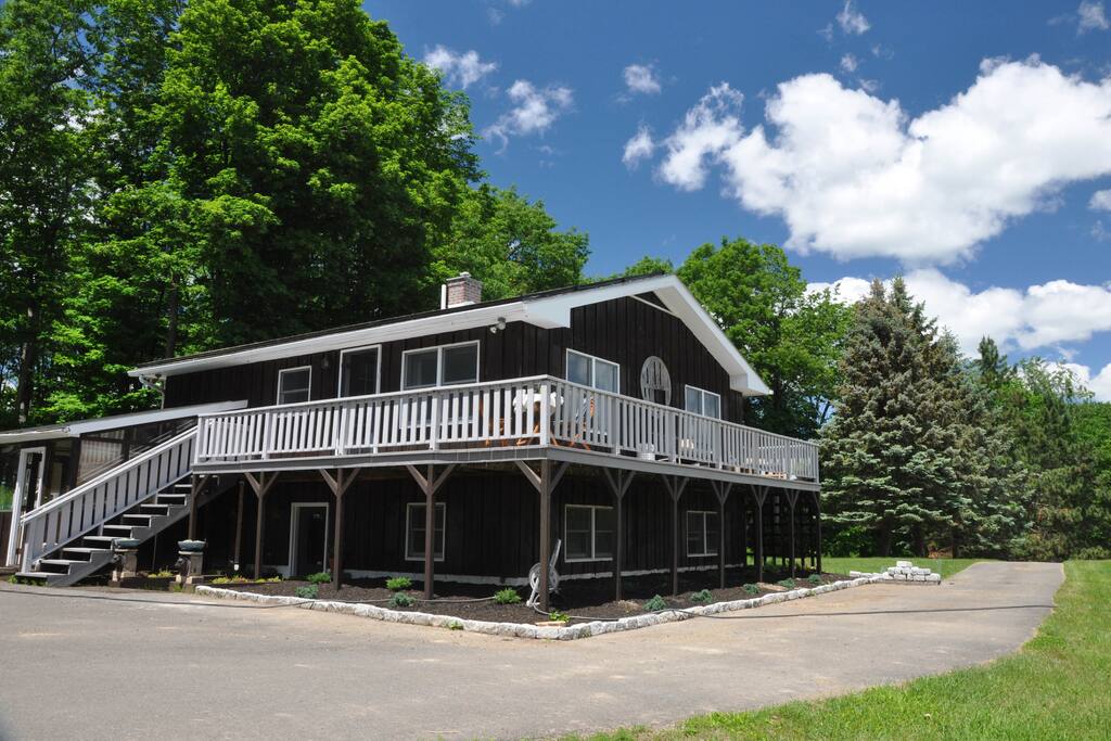The house features two decks