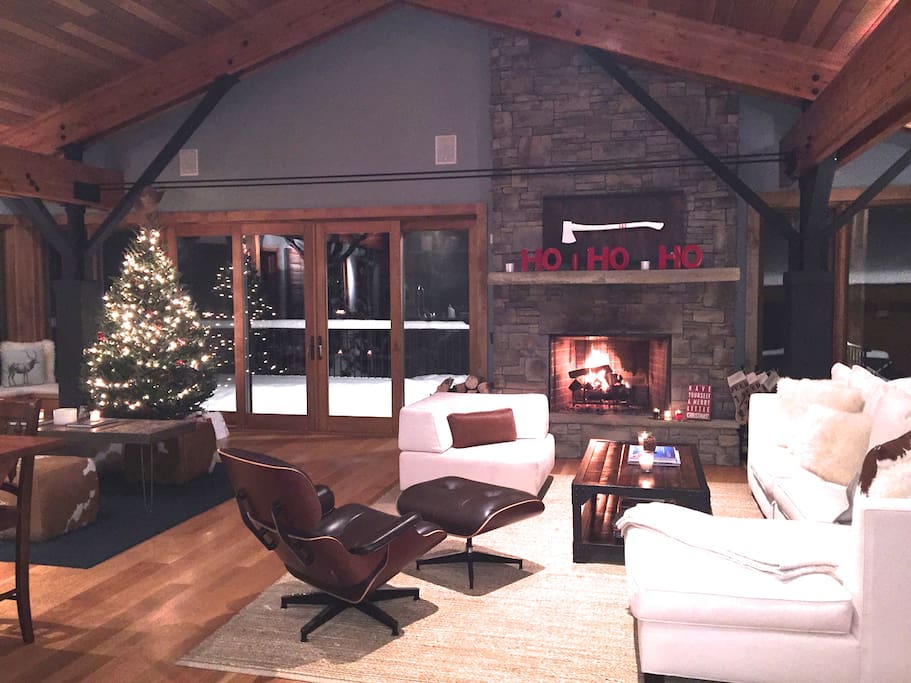 Great room in the winter