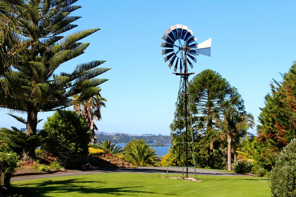 Sea views and park like gardens
