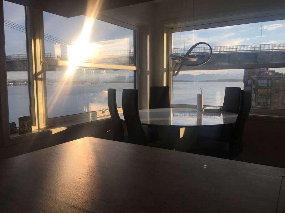 Utsikt frå kjøkken