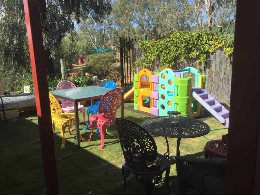 Your own private fenced outdoor area. Exclusively for this room